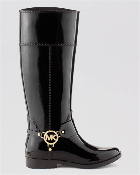 michael michael kors fulton harness tall rainboot black 